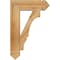 Ekena Millwork Balboa Arts & Crafts Rough Sawn Bracket, Western Red Cedar, 4"W x 16"D x 24"H BKT04X16X24BOA03RWR - alternate 3